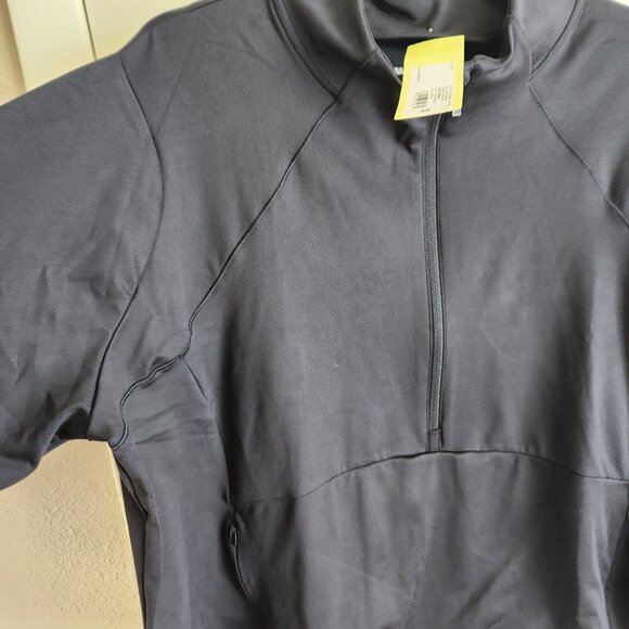 All In Motion Womens Jacket 1/2 Zip Pullover Long Sleeve Top 4X Black NWT - Picture 5 of 11